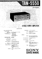 Sony TAN-5550 - Service Manual 